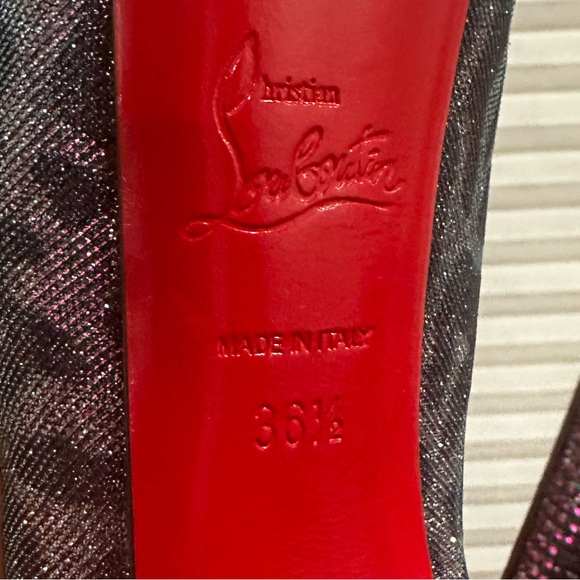 🌺 CHRISTIAN LOUBOUTIN 🌺 Daffodile Leopard Platform Heel Size: 36.5 - Picture 10 of 11